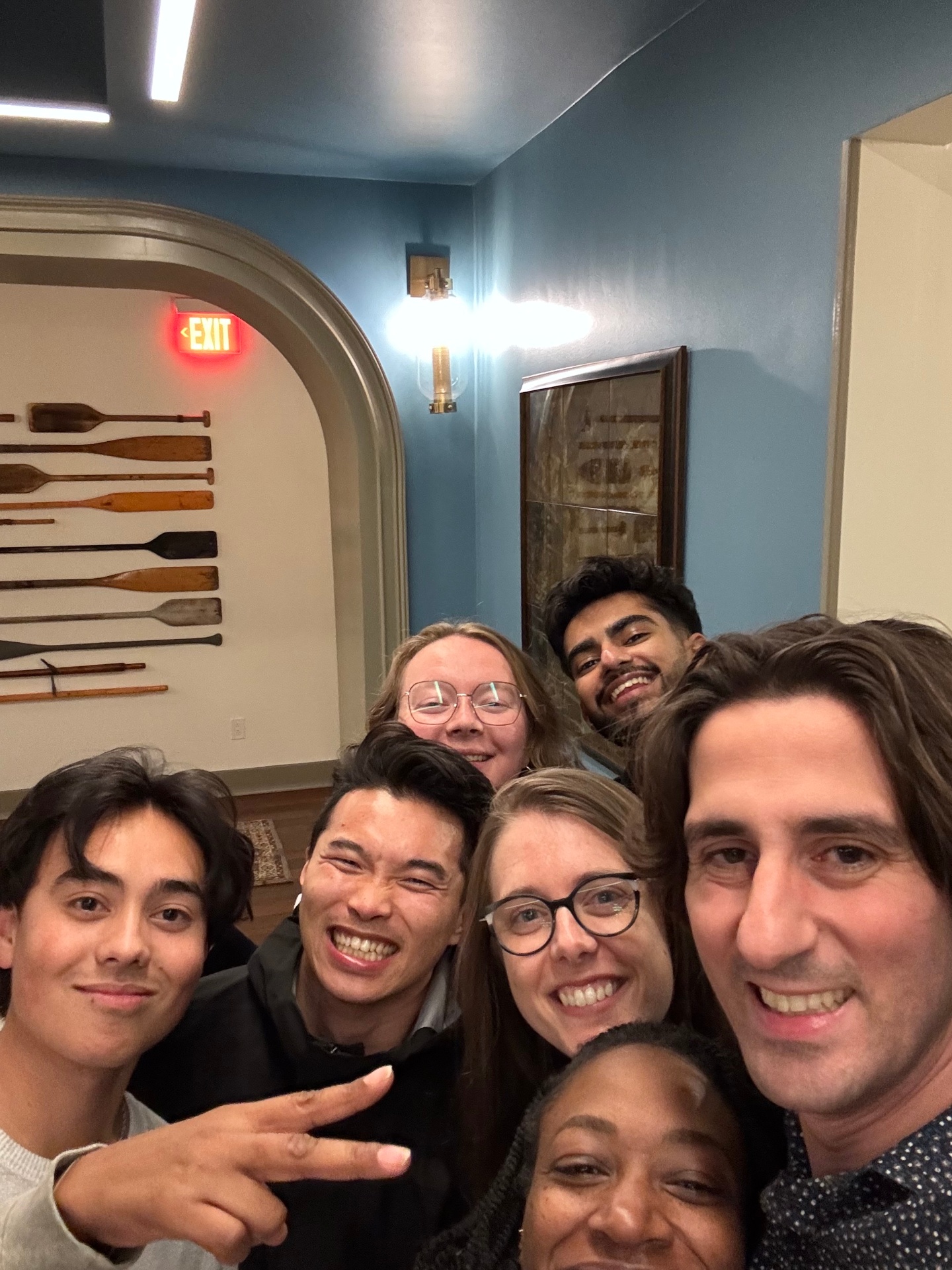 Team members gathered together